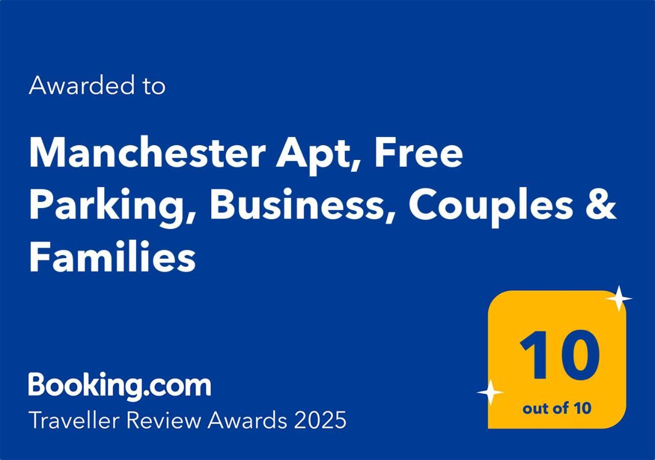 Manchester Apt, Free Parking, Business, Couples & Families Buitenkant foto
